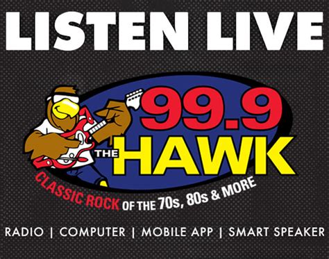 hawk live|99.9 the hawk live radio.